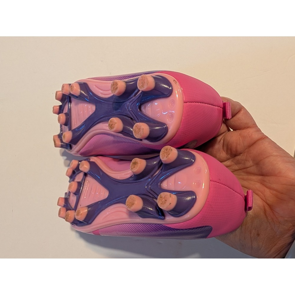 Carter's Bright Pink Purple Athletic Soccer Cleats Shoes Toddler 7M Sporty - Picture 9 of 12
